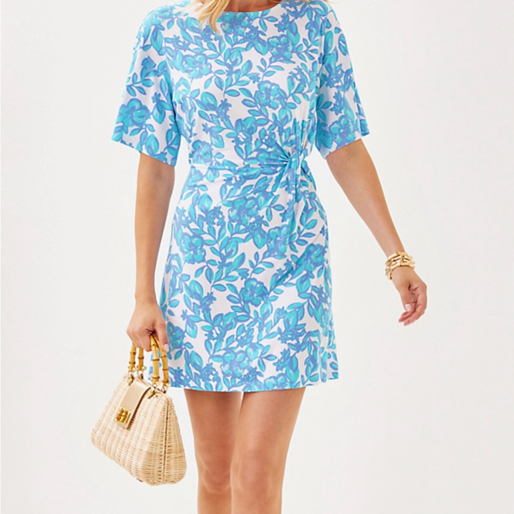 Lilly Pulitzer Blue Floral Swim Coverup